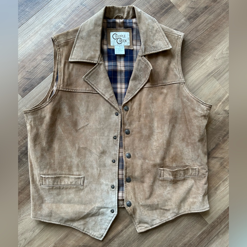 Men’s Western Cripple Creek Suede Vest